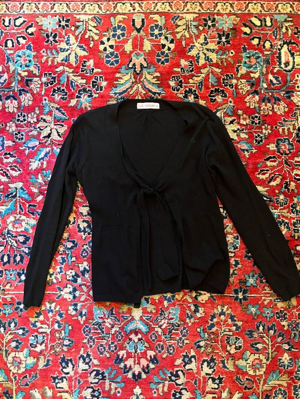 Babydoll Style Black Cardigan